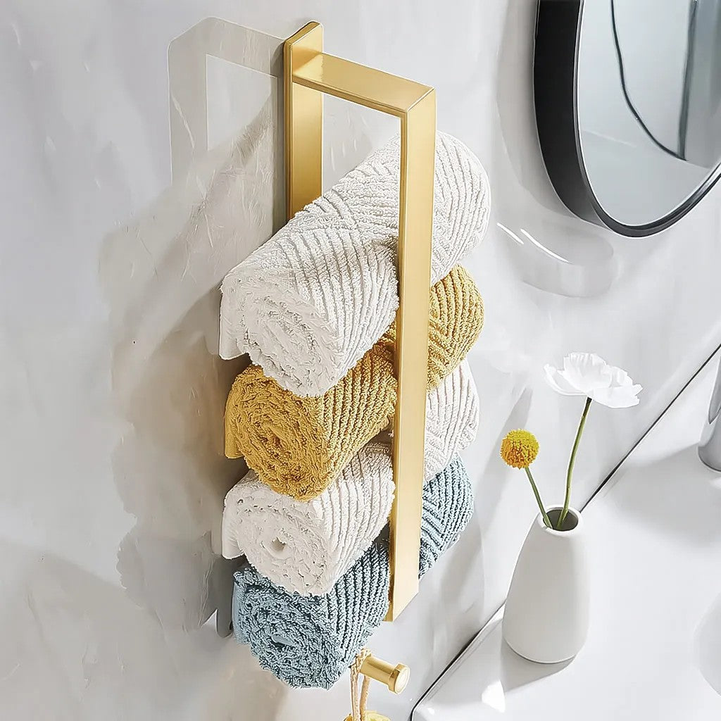 Kúpeľňový vešiak Brush Gold  3