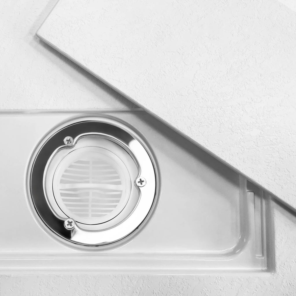 Sprchová vanička Bazalt CARRARA WHITE 80x100  3