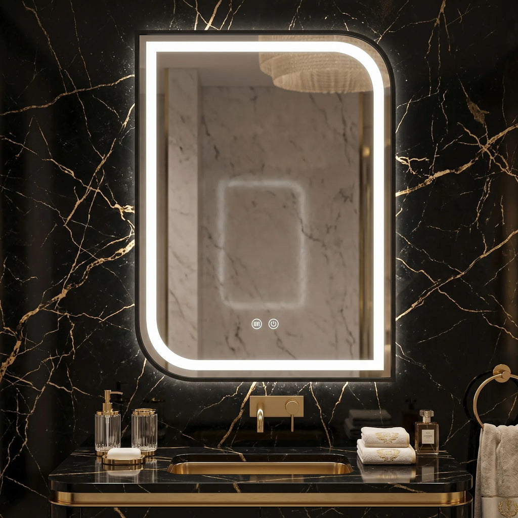 Zrkadlo LED ZONE 80X60  BLACK  3