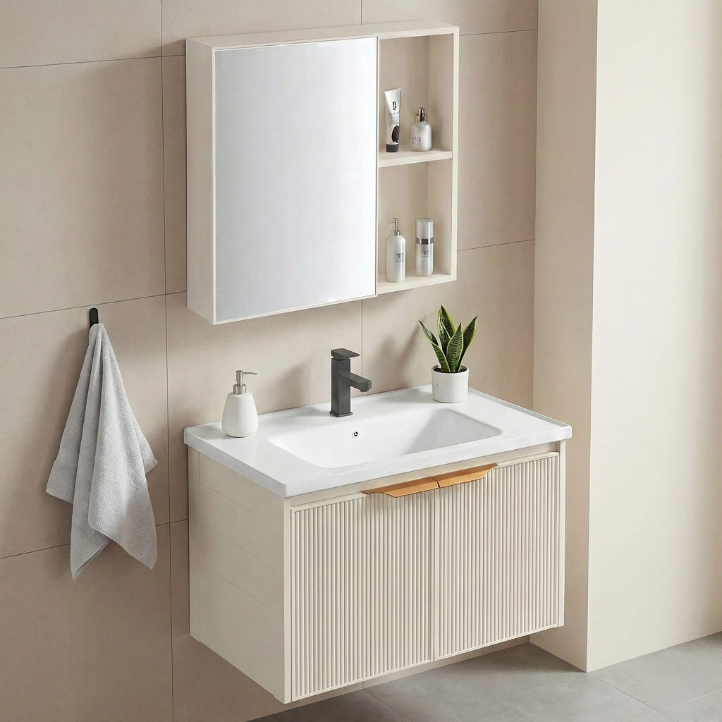 Súprava kúpeľňového nábytku s umývadlom Mario 60cm Beige  3