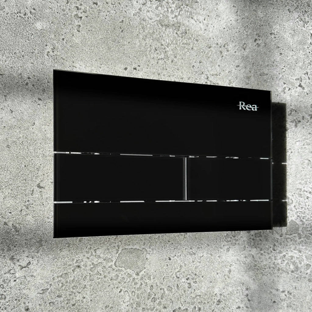 Ovládacie tlačidlo k podomietkovým systémom WC K011A-Q Rea T Black Glass  3