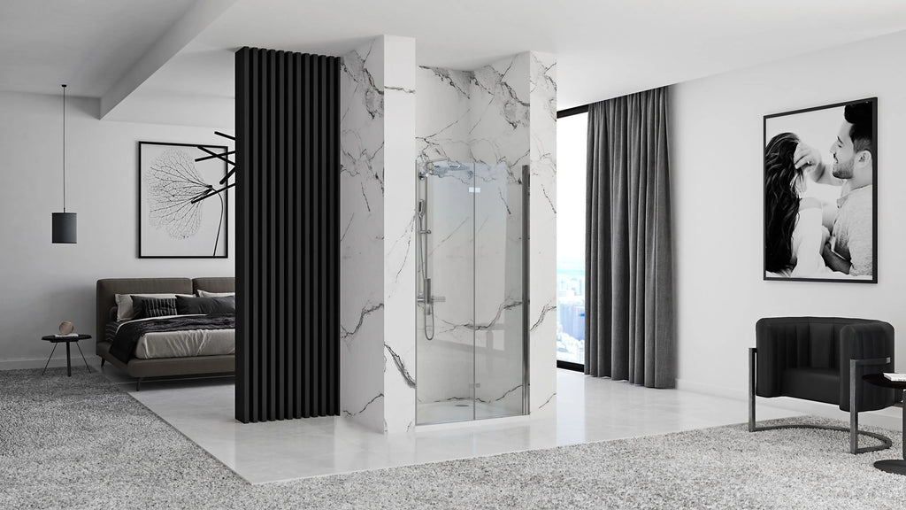 Sprchové dvere Rea  Molier Chrom + profil 80  3