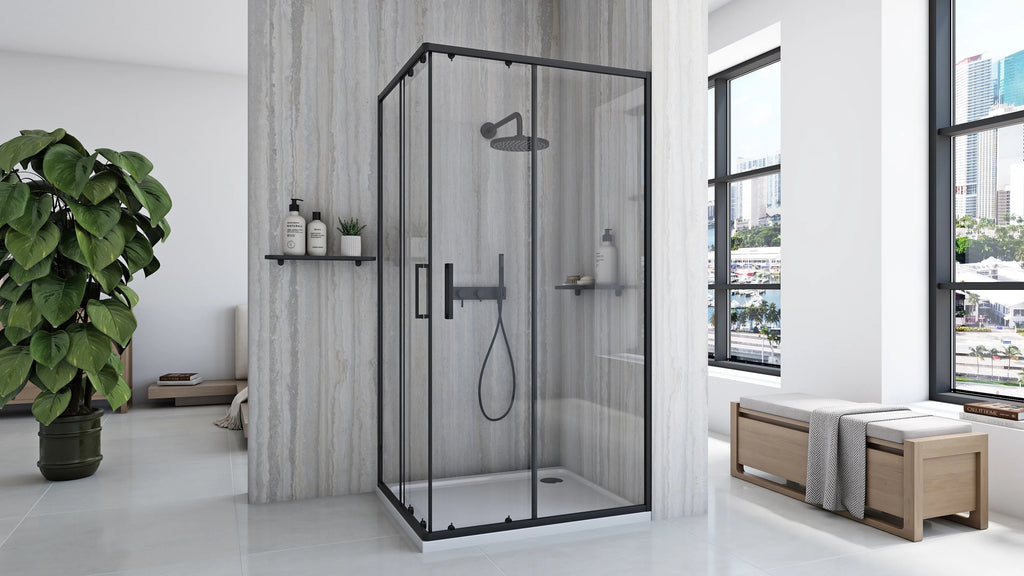 Sprchovací kút REA City 80x100 Black S detským bazénom Savoy black 3