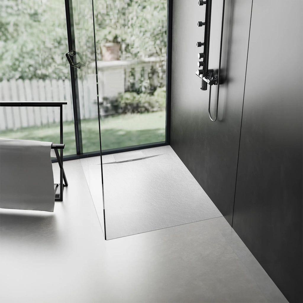 Sprchová vanička REA Bazalt 90x90 - White  3