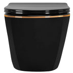 Závesné WC Rea Carlo Mini Tornado Black Gold Egde  3