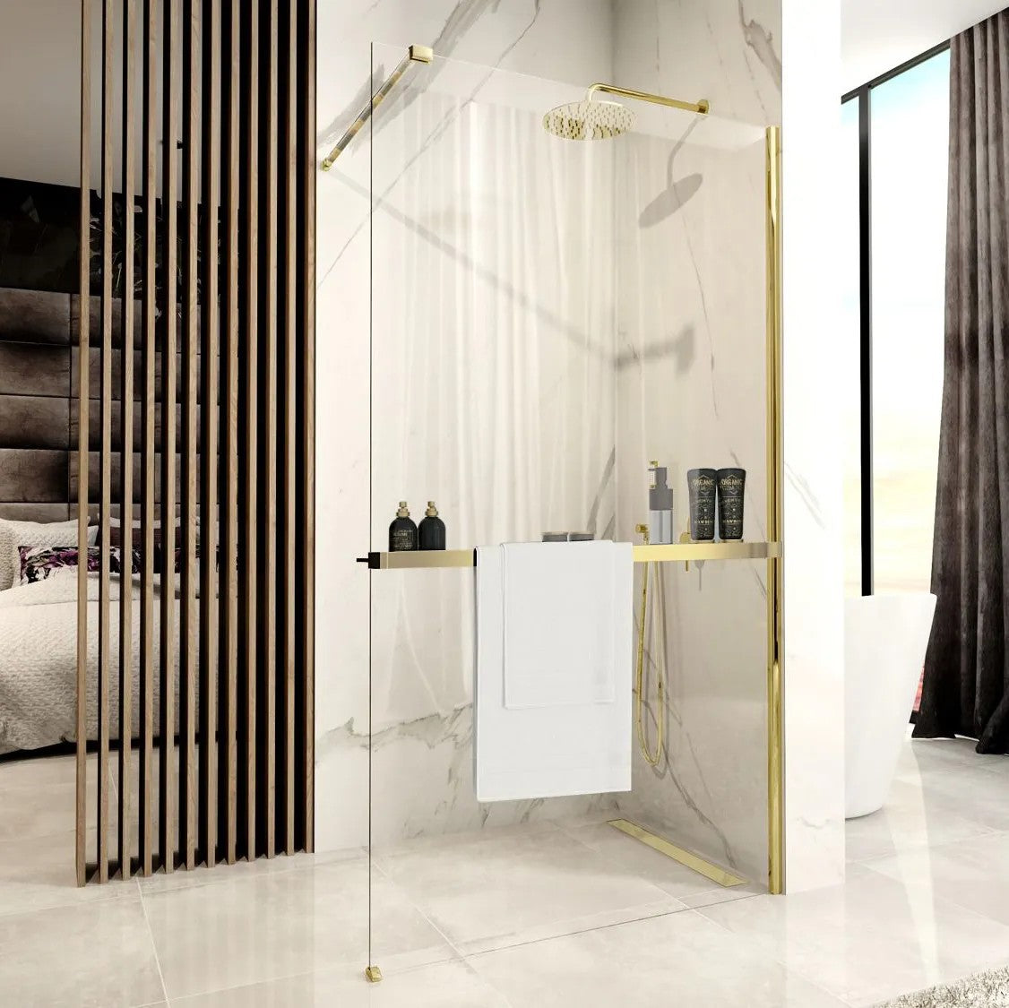 Závesná polica EVO GOLD BRUSH  3