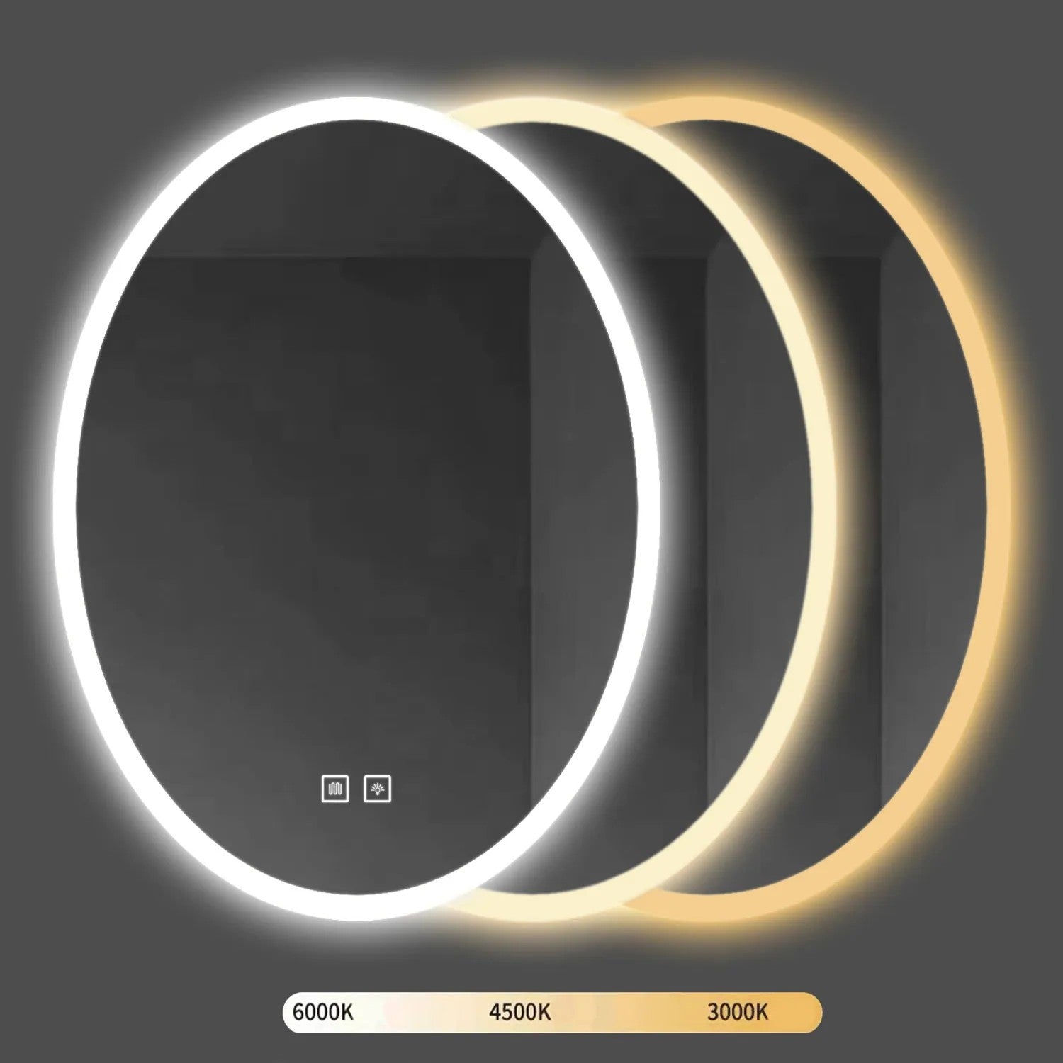 Zrkadlo LED 60x80cm WWA  3