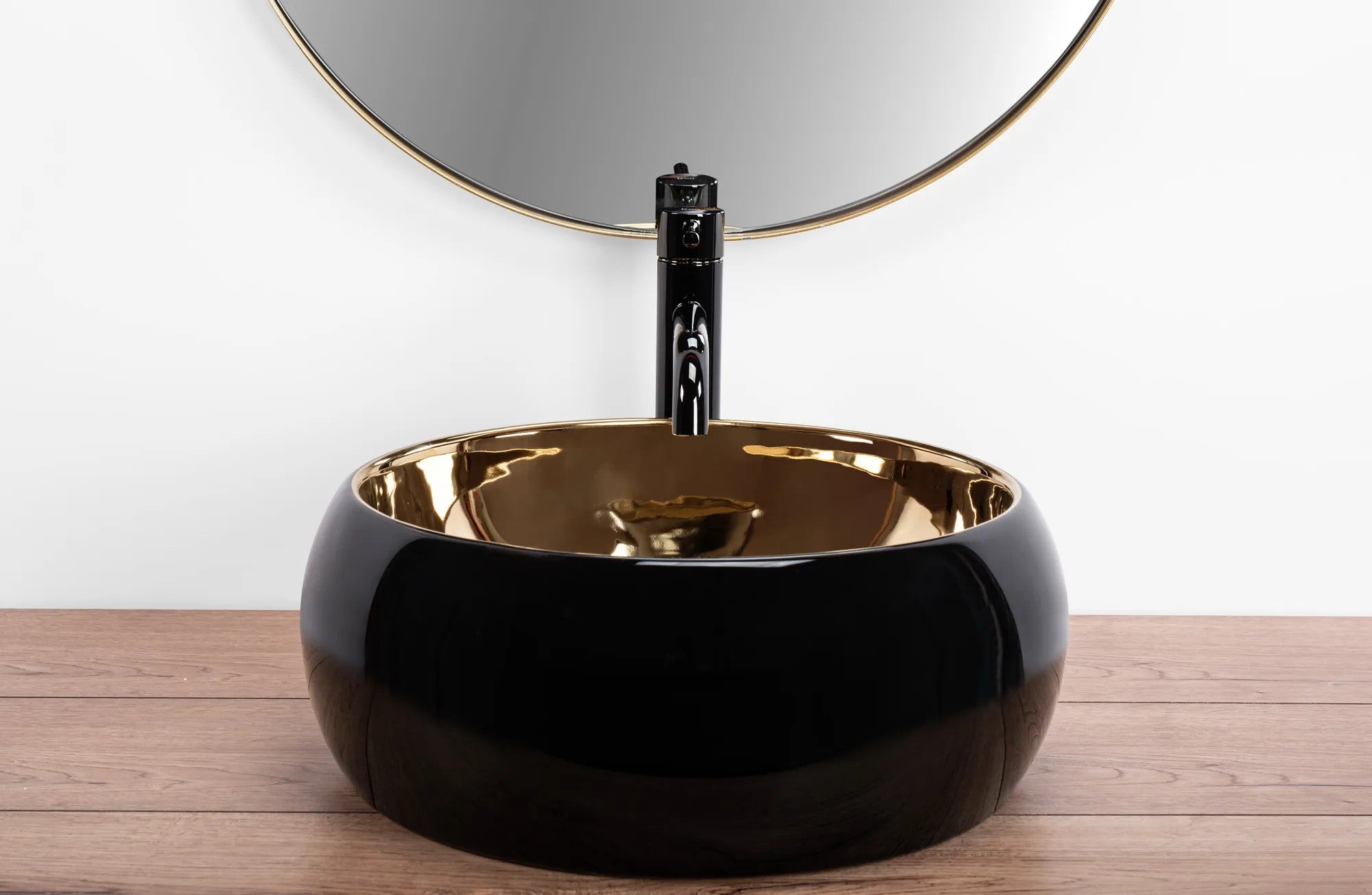 Umývadlo na dosku REA Luna Gold/Black  3