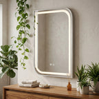 Zrkadlo LED ZONE 80x60 BRUSH NICKEL  3