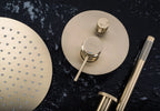 Podomietková sprchová súprava Rea Lungo Grip Gold Brush   + BOX  3