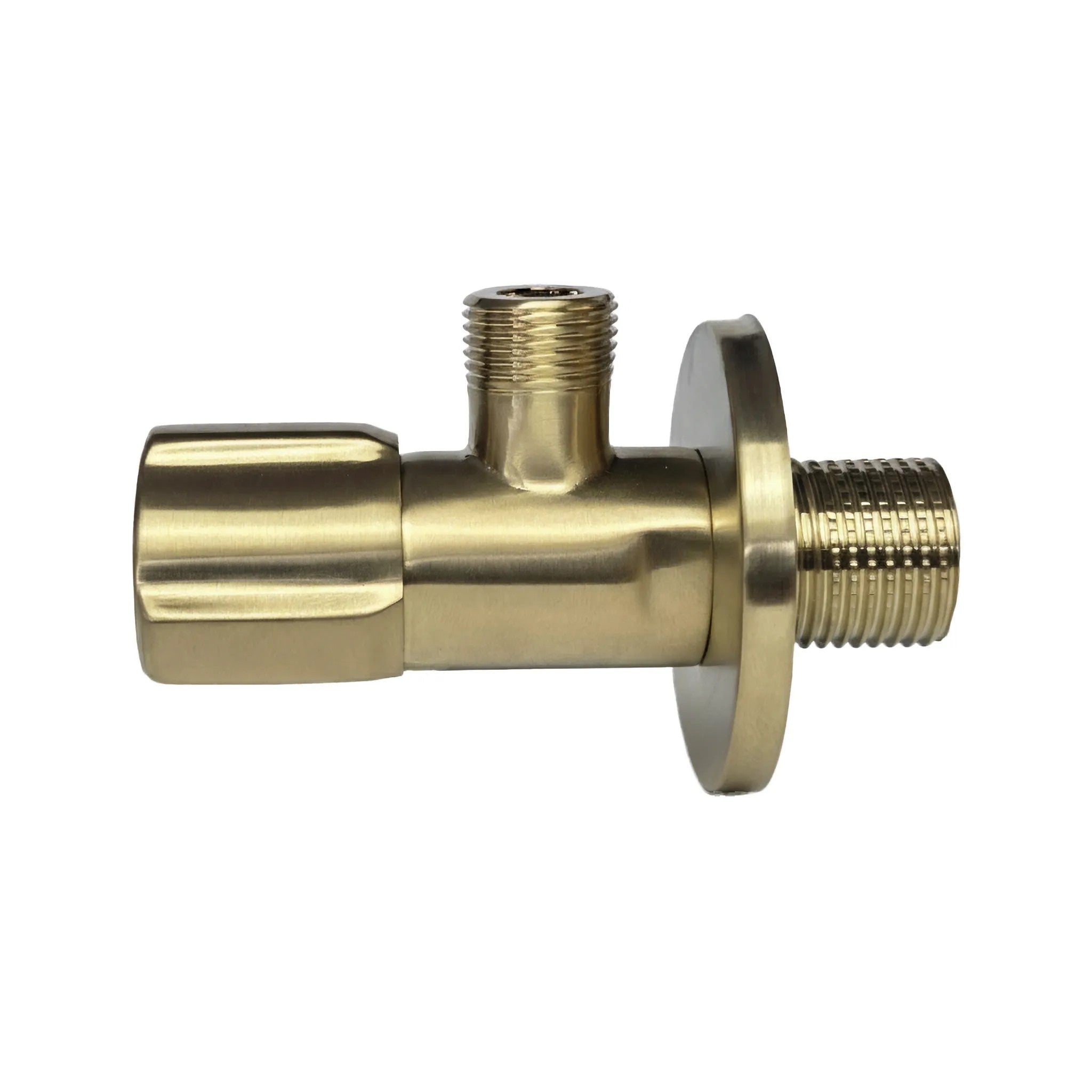 Rohový ventil 02  1/2" x 3/8" Brush Gold  3