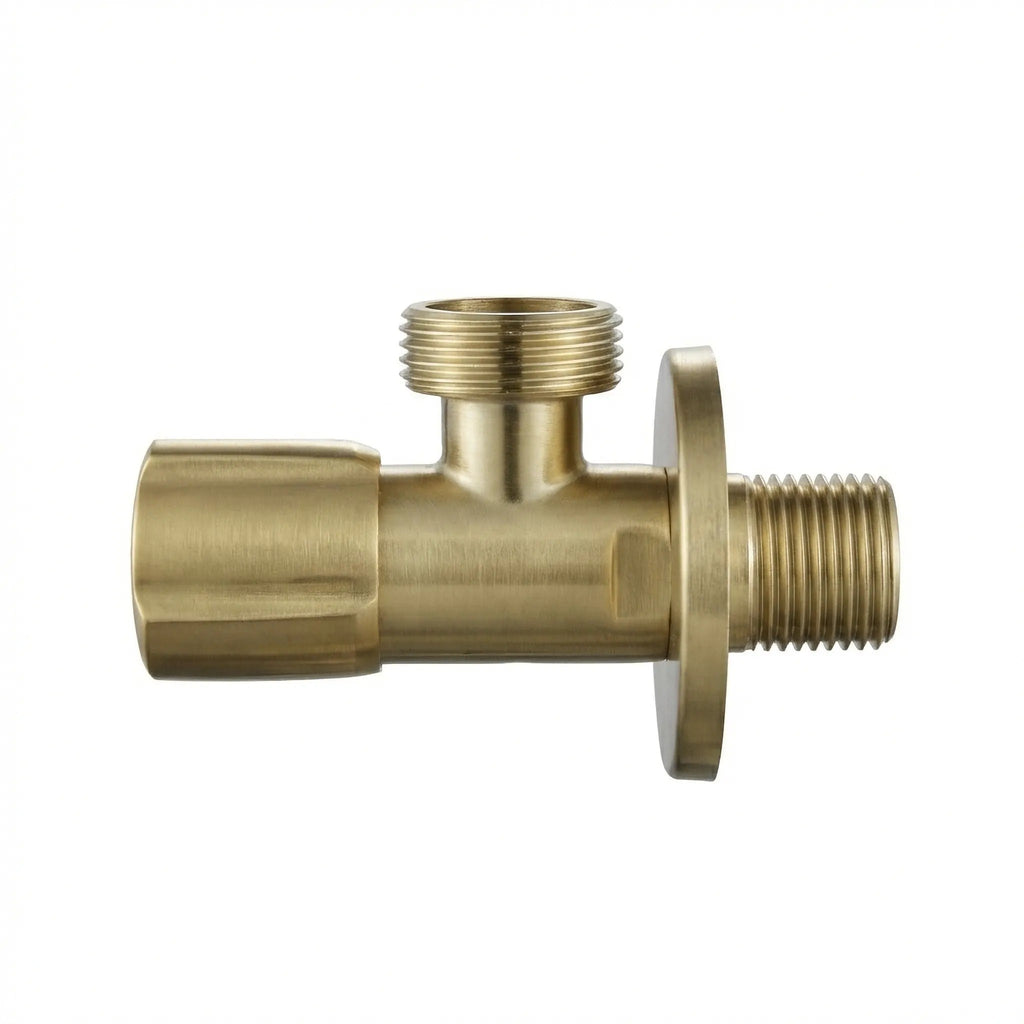 Rohový ventil 02 1/2" x 3/4" Brush Gold  3