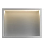 VSTAVANÁ KÚPEĽŇOVÁ POLICA LED 30x45 steel brush  3