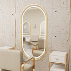 Zrkadlo LED OLL 60x90 cm Brush Gold  3