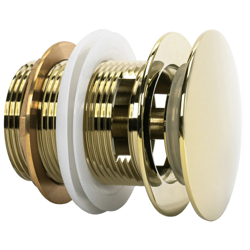 Univerzálny vaňový výpust REA Click-clack Gold 6cm  3
