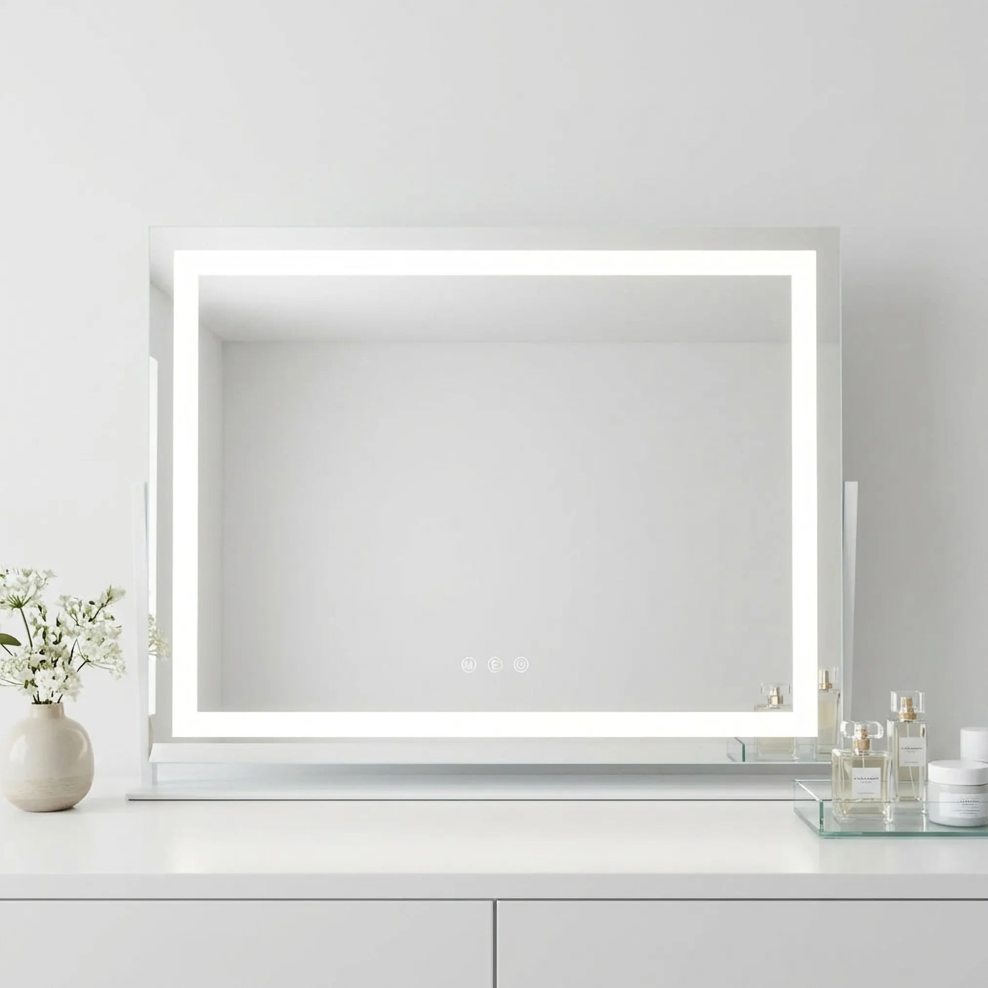 Zrkadlo LED STUDIO White 58x45  3