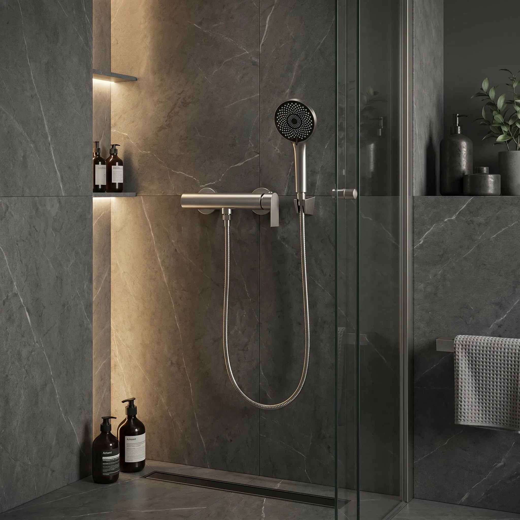 Sprchová batéria Rea Hunter Brushed Nickel  3