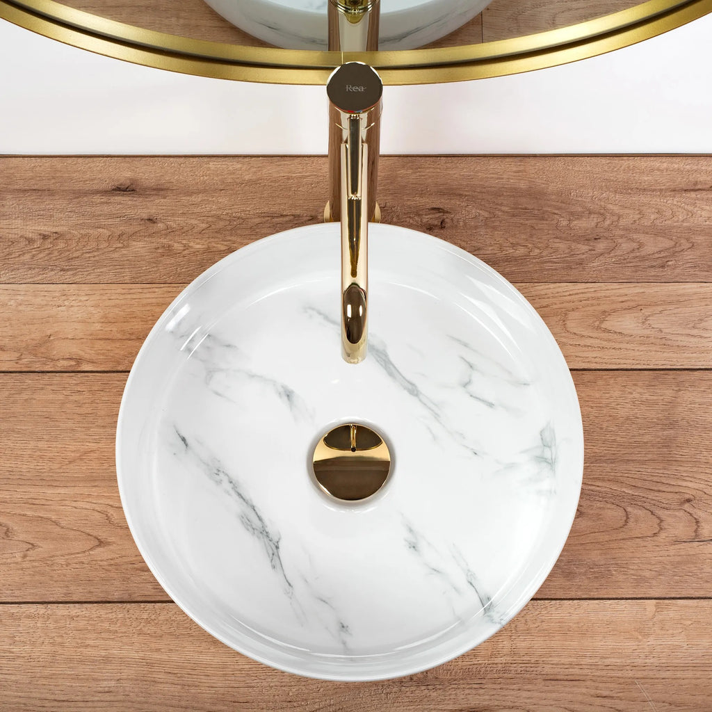 Umývadlo na dosku REA SAMI Nature Marble  3