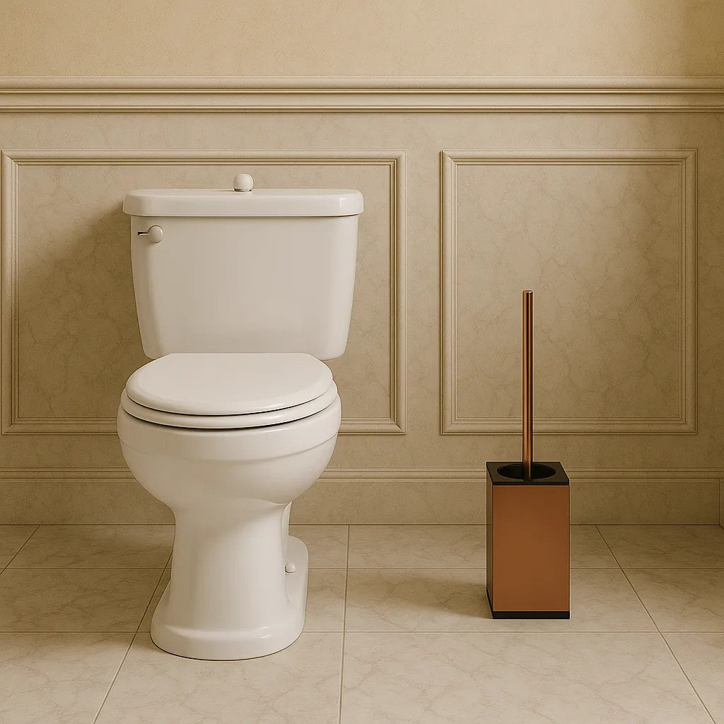 Kovový stojan na WC s kefou B110 BRUSH COPPER  3