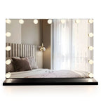 Zrkadlo LED HOLLYWOOD Black 80x60  3