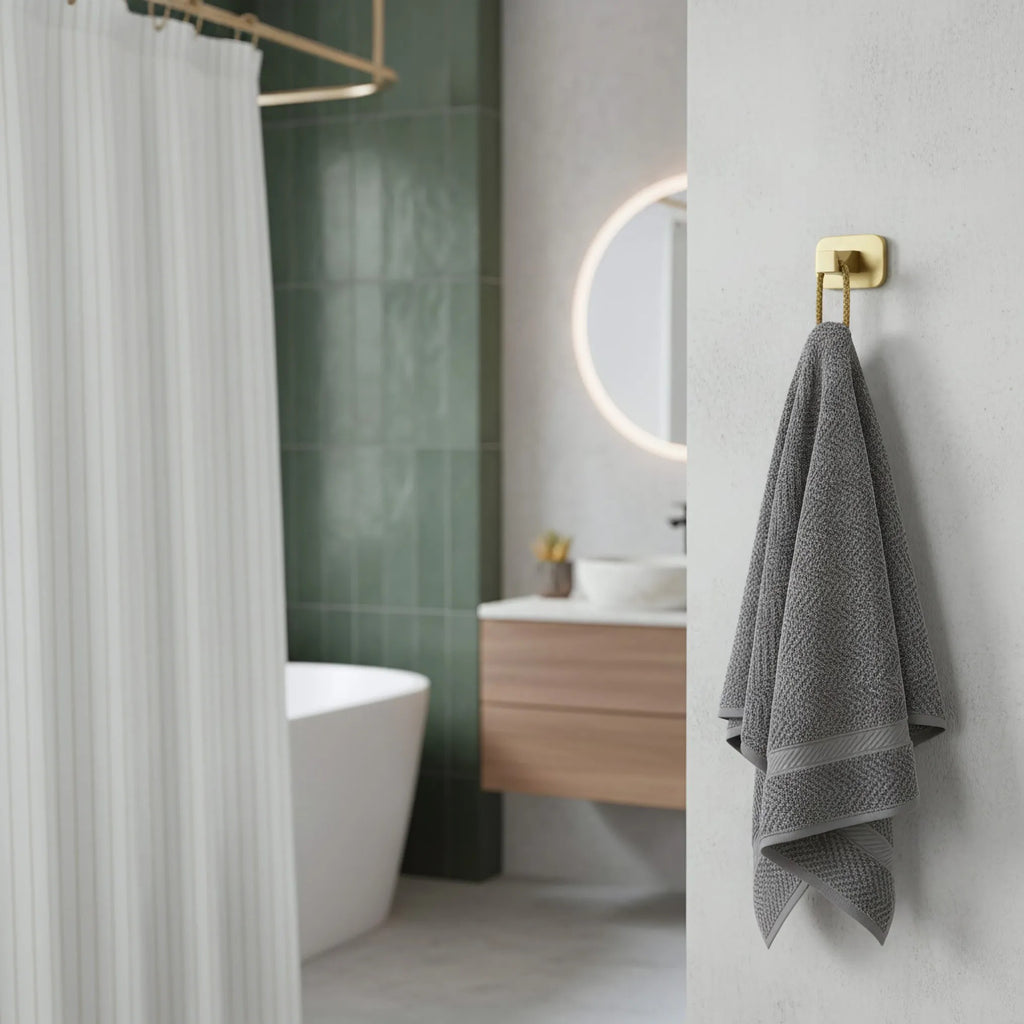 Kúpeľňový vešiak Nico 5905  Brush Gold  3