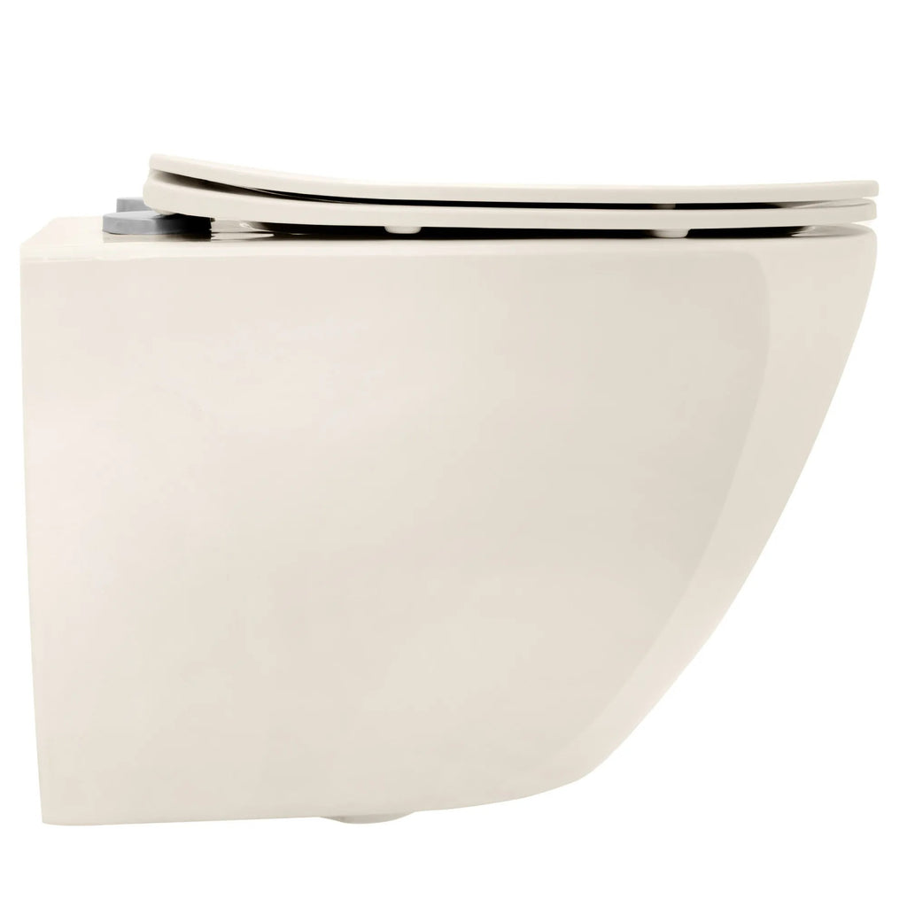 Závesná WC misa REA Carlo Mini Rimless Ecru  3