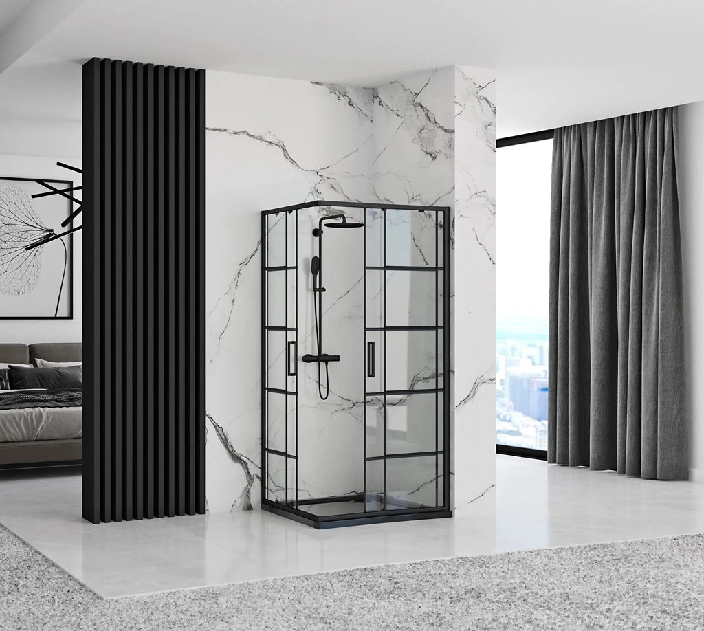 Sprchovací kút REA CONCEPT 80x100 - čierny S detským bazénom Savoy 3
