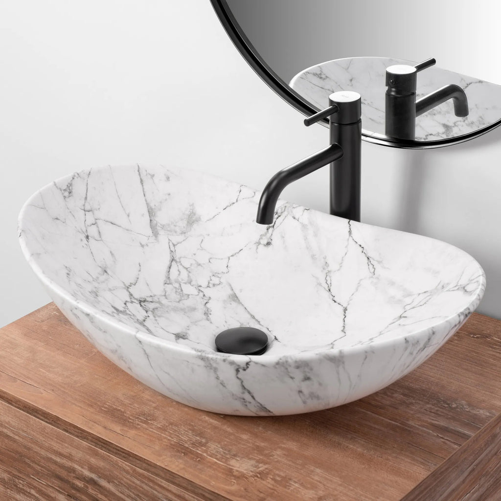 Umývadlo na dosku REA ROYAL 60 Statuario Marble Matt  3