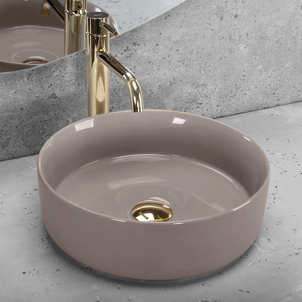 Umývadlo na dosku REA SAMI Beige Shiny  3