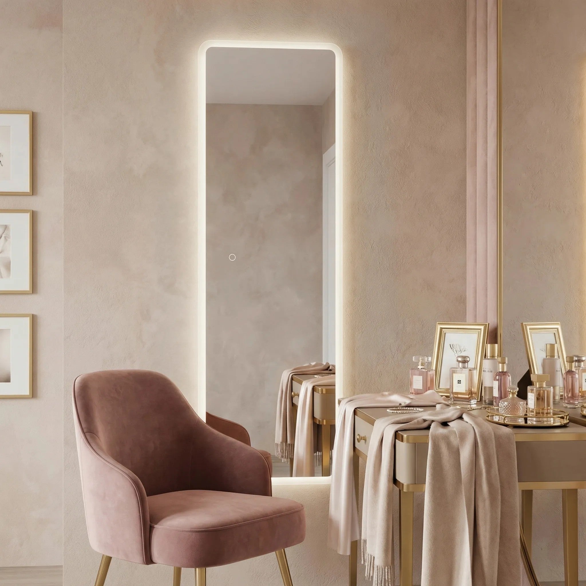 Zrkadlo LED 150x50cm MOL-SQ  3