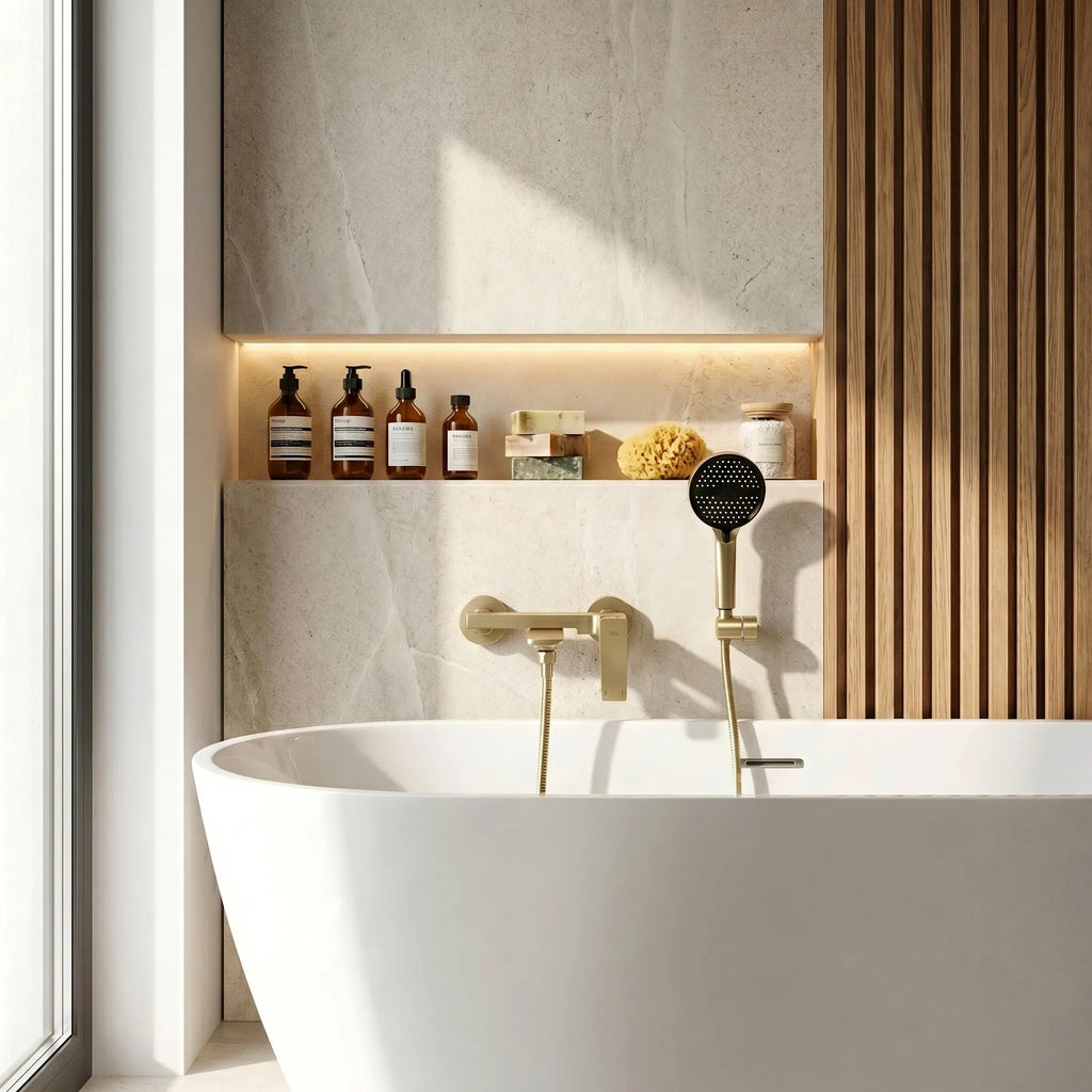 Kúpeľňová batéria PREMIUM REA Prime Gold Brush  3
