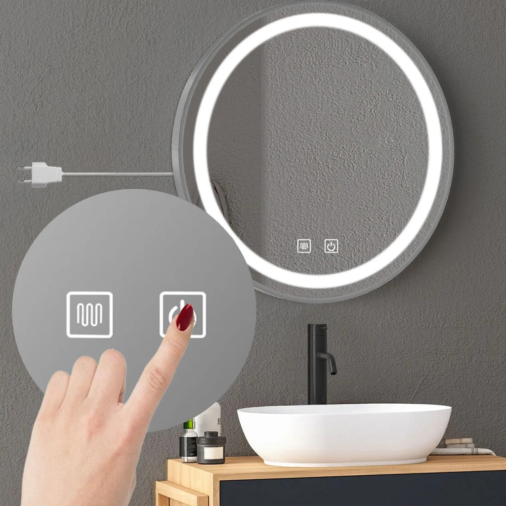 Zrkadlo LED 90cm MMJ BRUSH SILVER  3