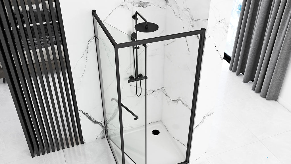 Sprchovací kút Rea Space In Black 80x100 S detským bazénom Savoy 3