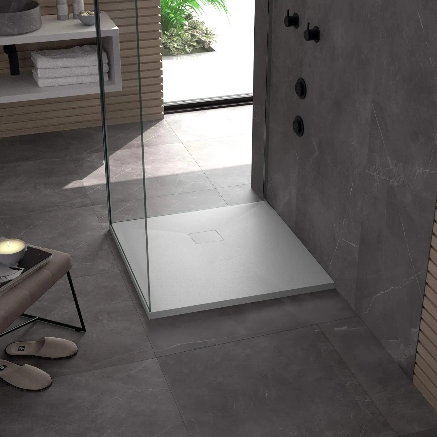 Sprchová vanička Magnum White 90x90  3