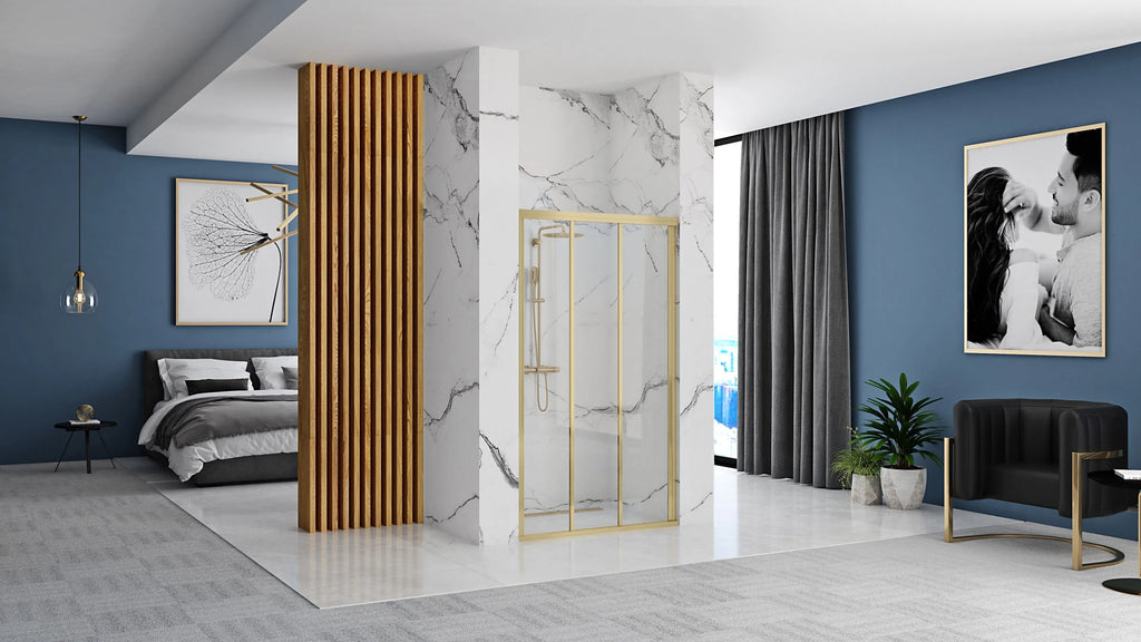 Sprchové dvere Rea Alex 120 Gold Brush  3
