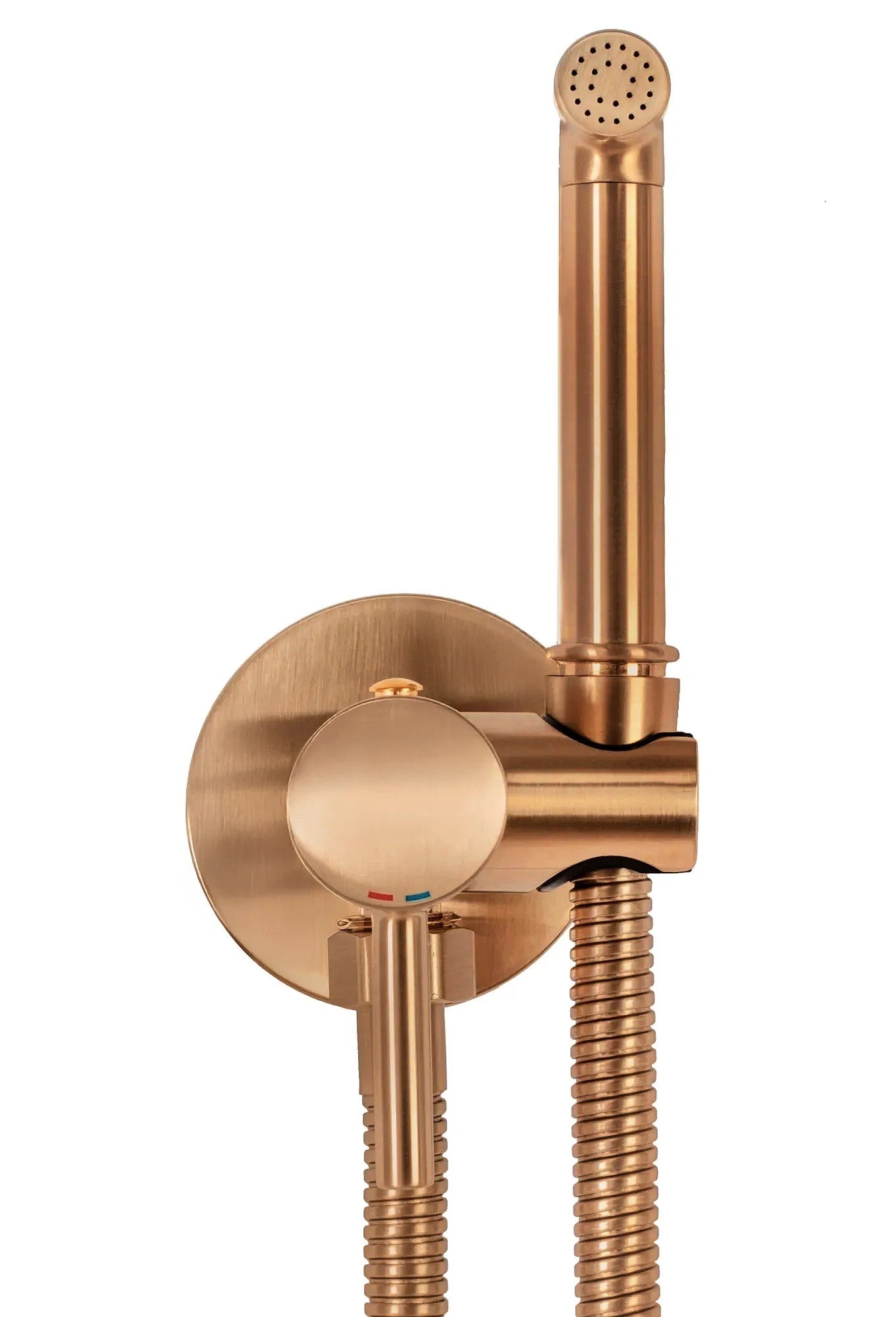Podomietková bidetová batéria LUNGO LOOP Copper Brush  3