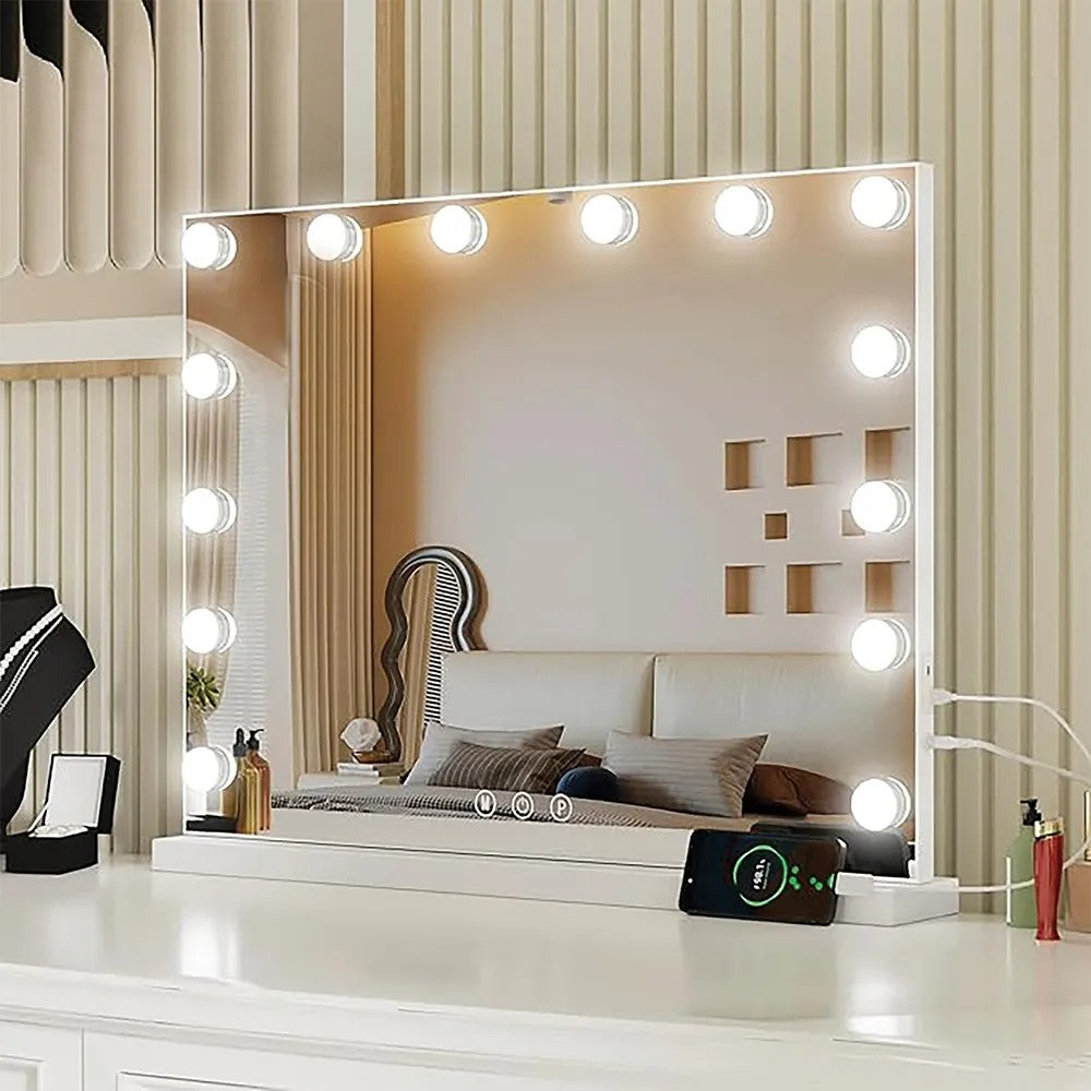 Zrkadlo LED HOLLYWOOD White  3