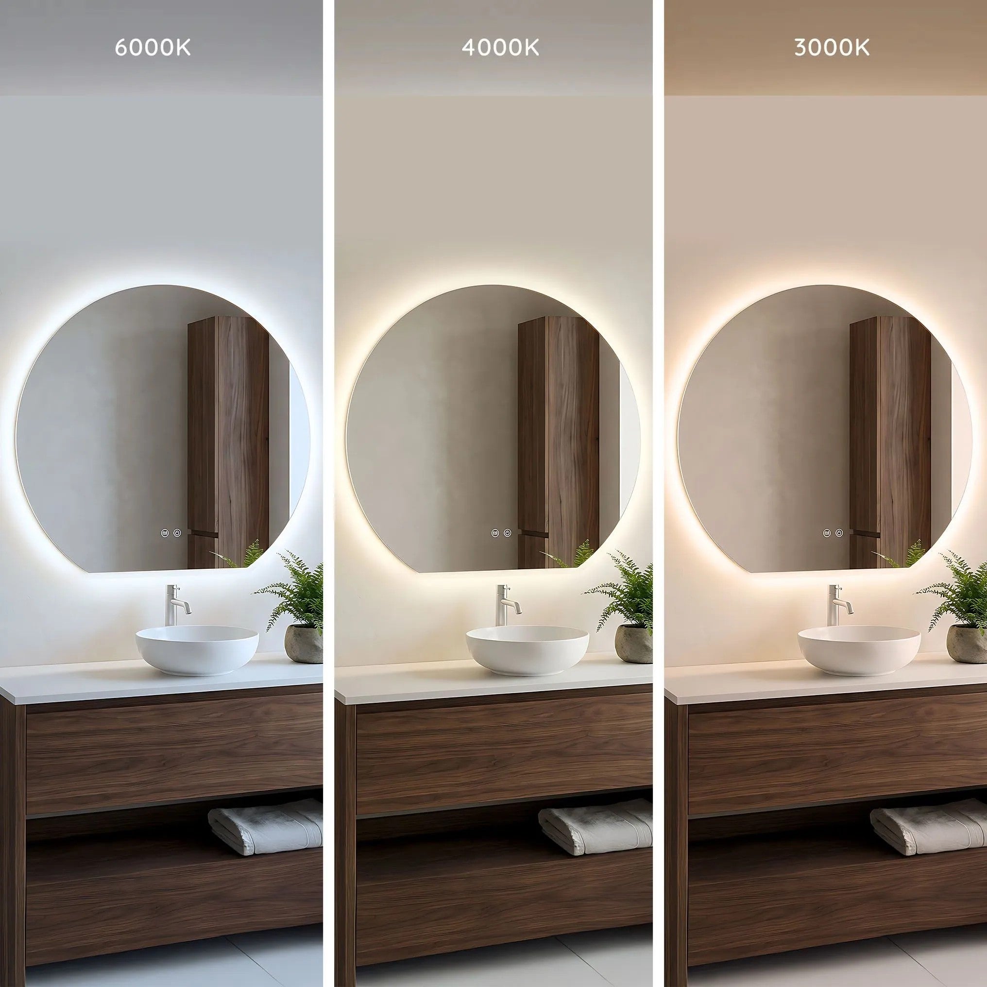 Zrkadlo LED 90cm Fabio  3