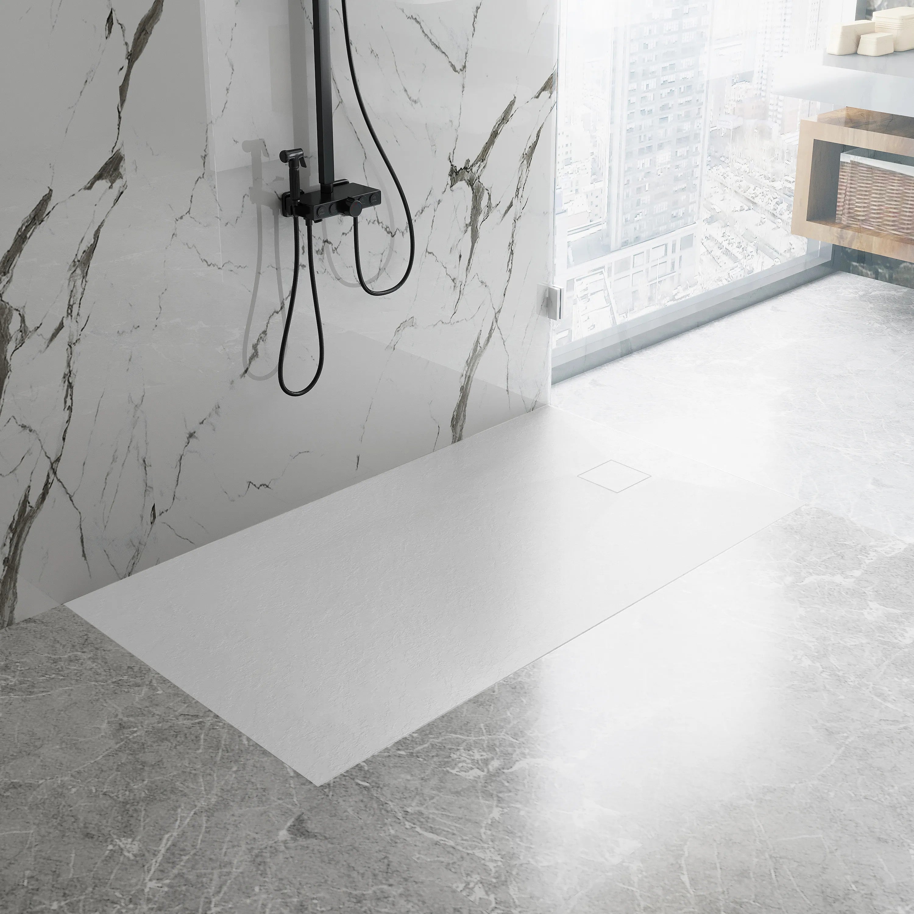 Sprchová vanička Magnum White 100x80  3