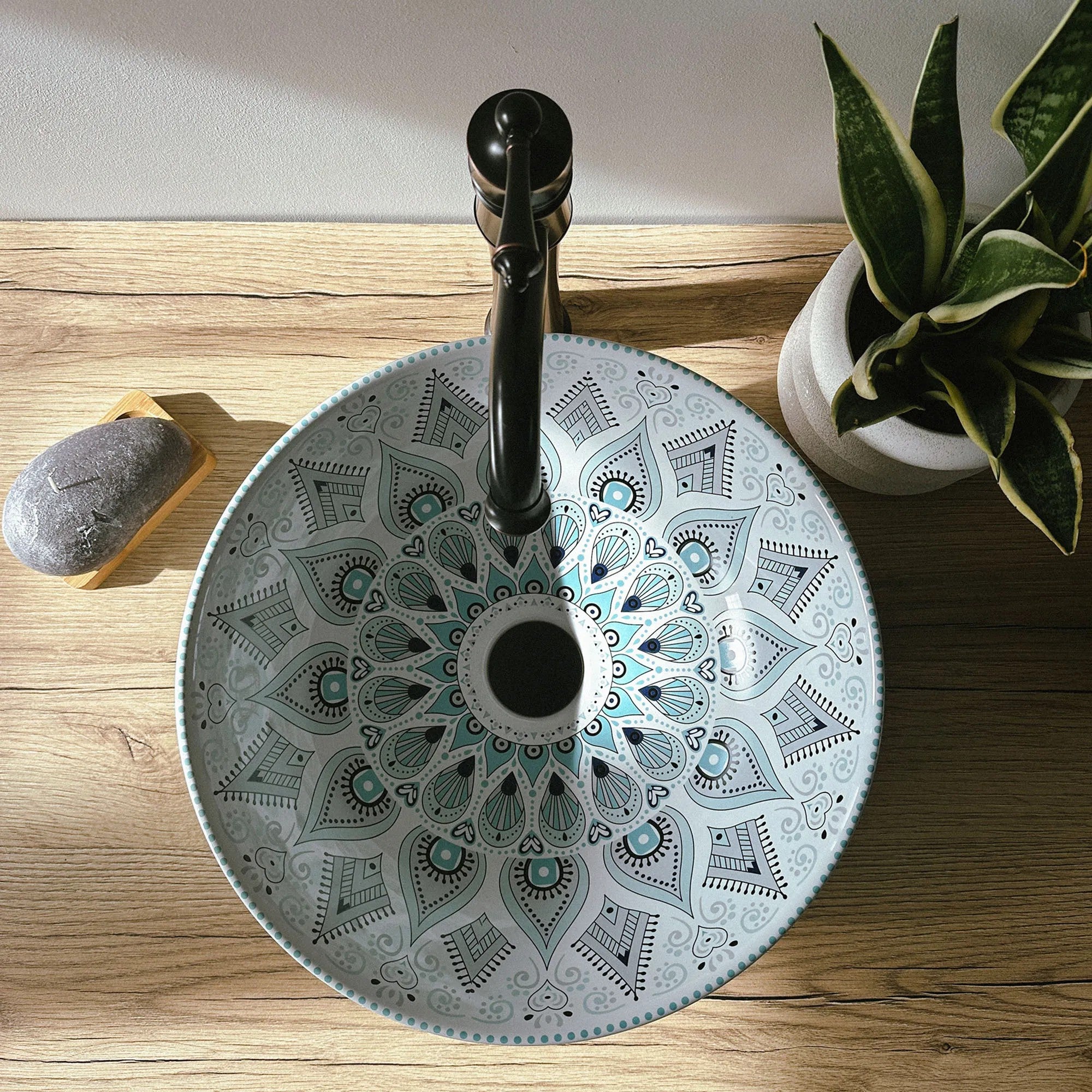 Umývadlo na dosku Rea Mandala  3