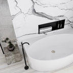 bathroom shelf 30x60 black matt  3