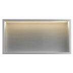 VSTAVANÁ KÚPEĽŇOVÁ POLICA LED 30x60 steel brush  3
