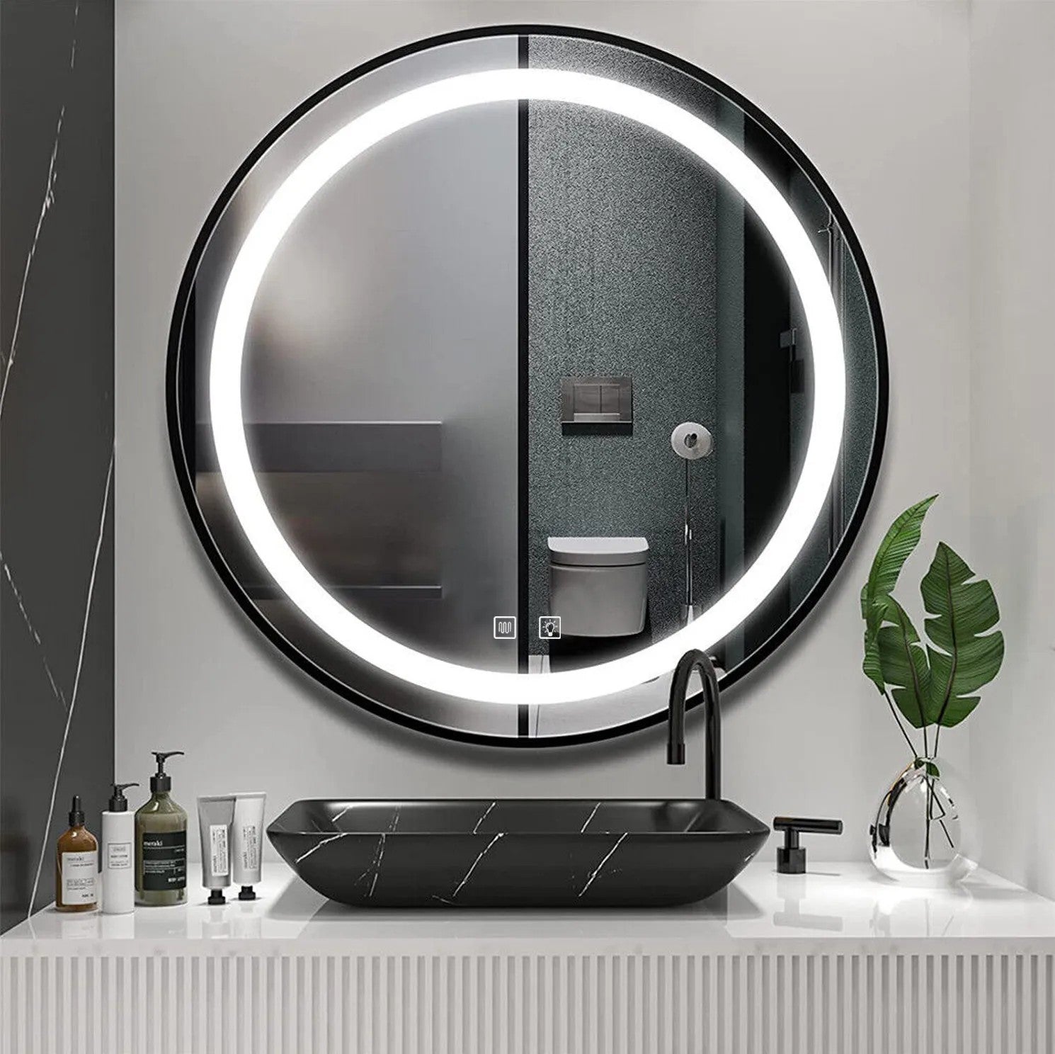 Zrkadlo LED 50cm MMJ Black  3