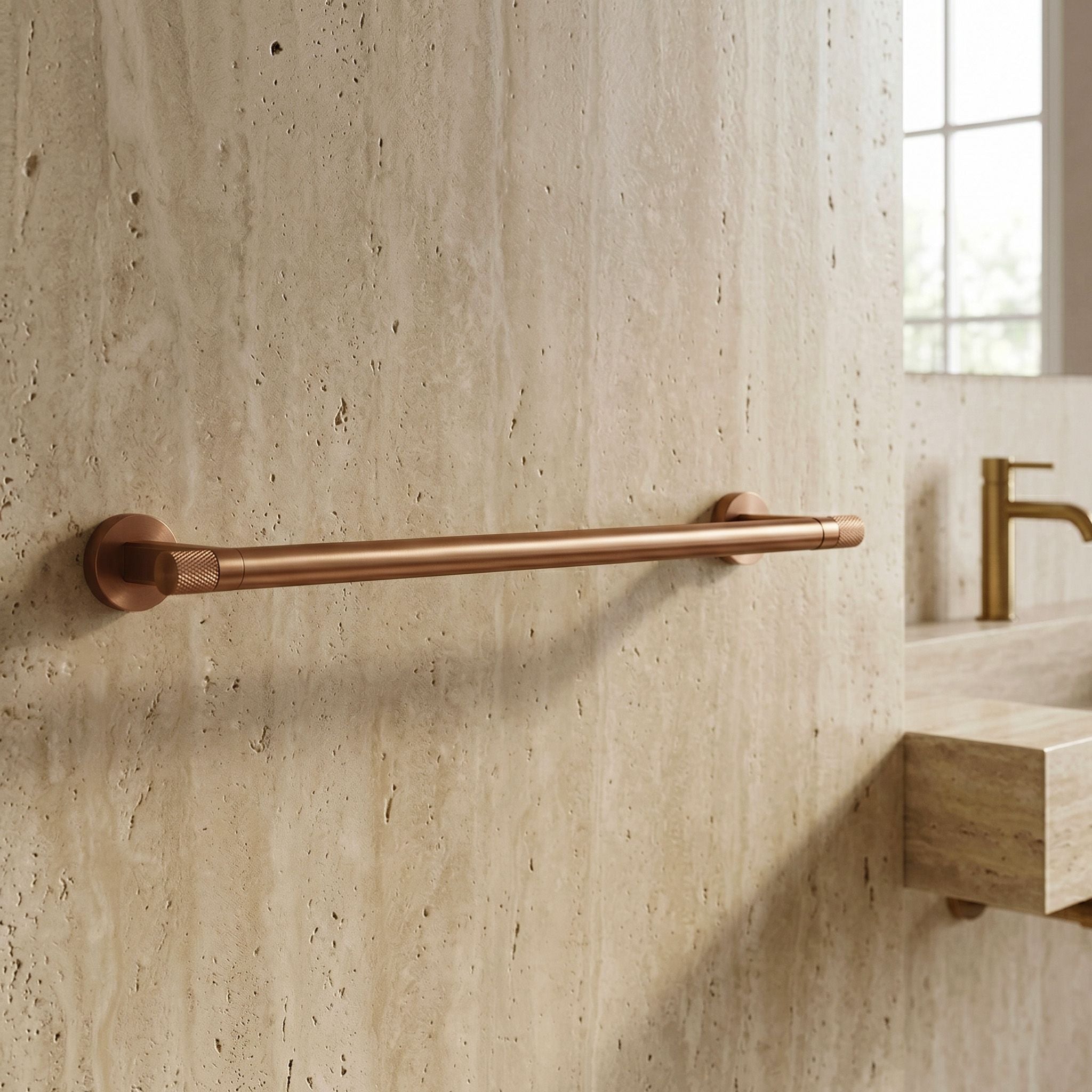 Kúpeľňový vešiak 39101 Ori Brush Copper  3