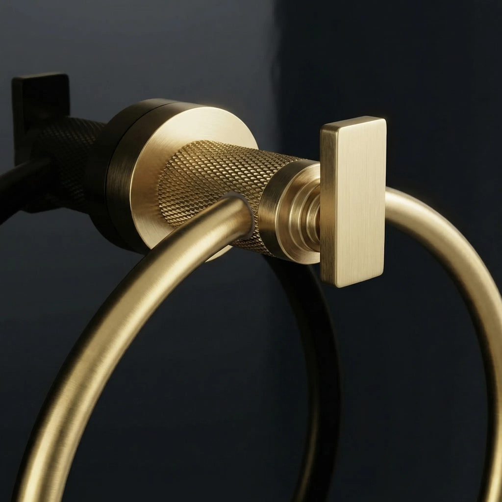 Kúpeľňový vešiak Ring 81307 Rivo Brush Gold  4
