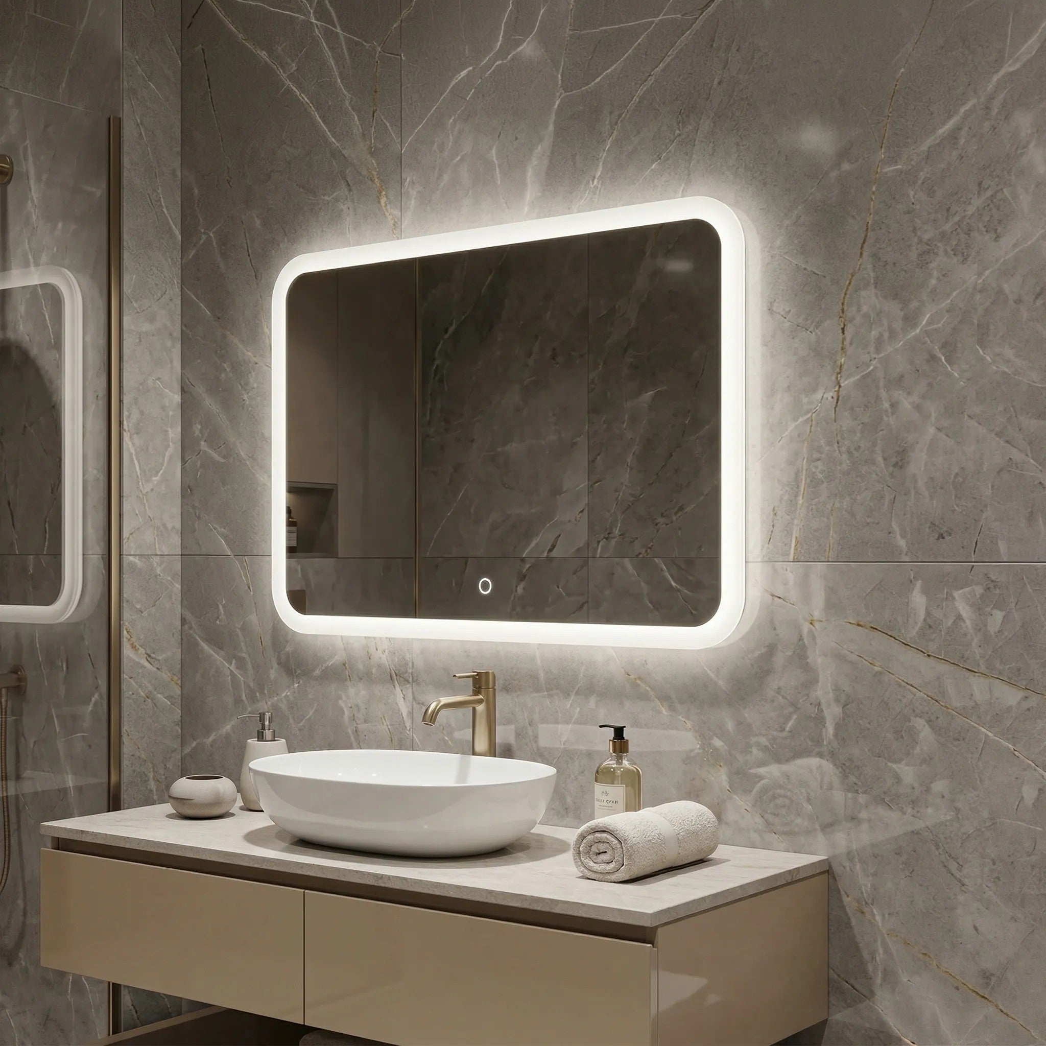 Zrkadlo LED 80x60cm TOP-3  4