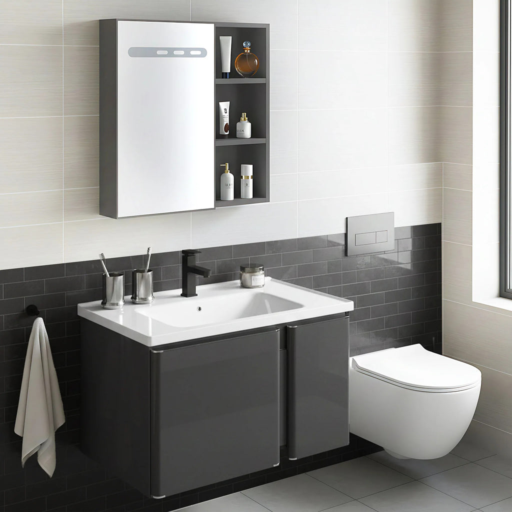 Súprava kúpeľňového nábytku s umývadlom Tula 60cm Grey  4