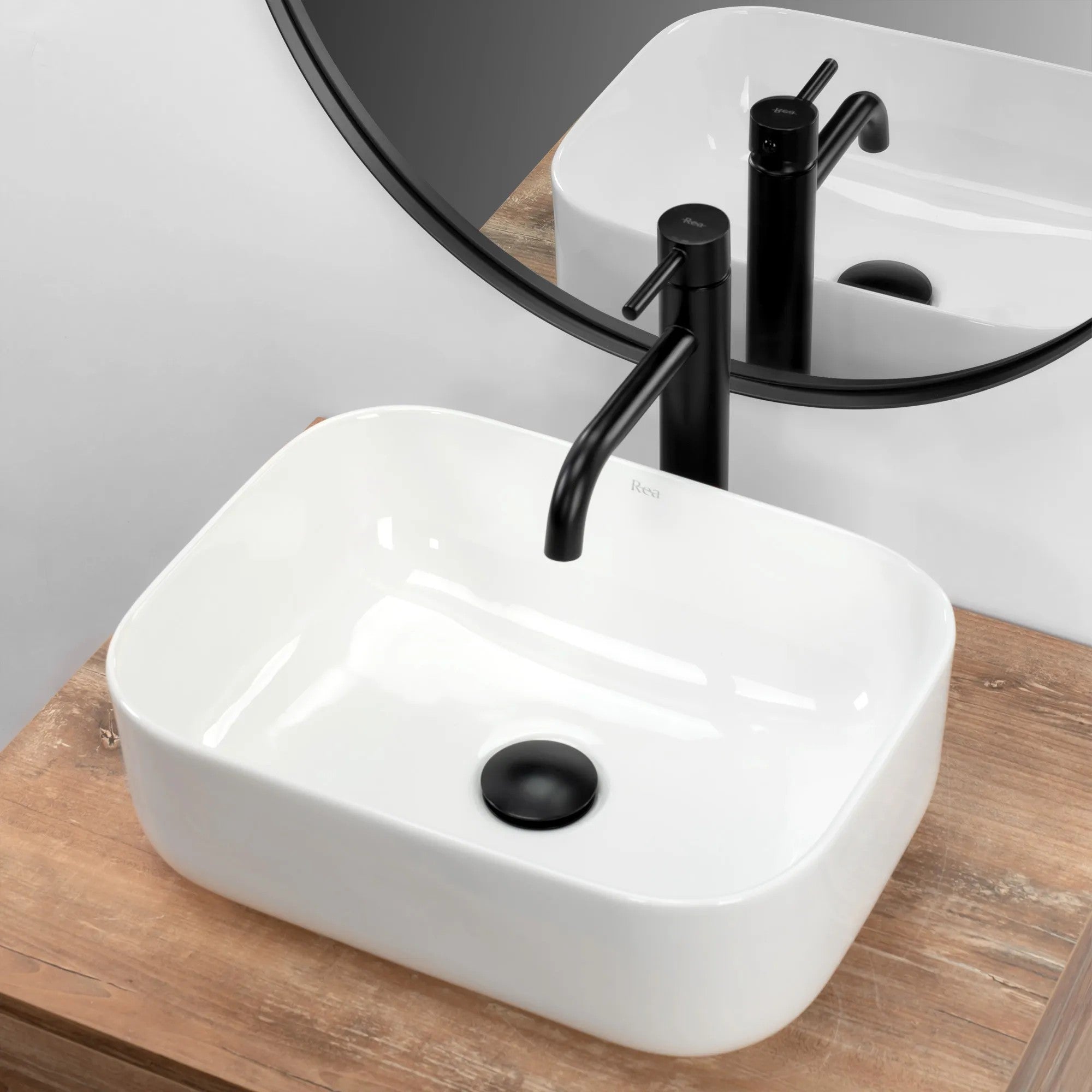 Umývadlo na dosku Rea Demi Mini White  4