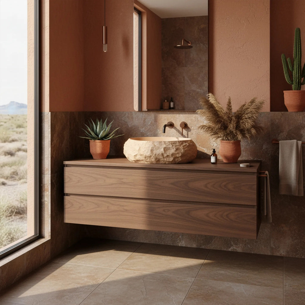 Umývadlo na dosku Mika Light  Terracotta  4