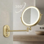 Zrkadlo LED Glow Brush Gold  4